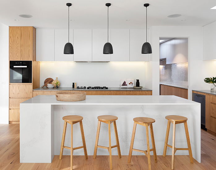 Modern residential kitchen. STRA service by Fahrenheit Global.
